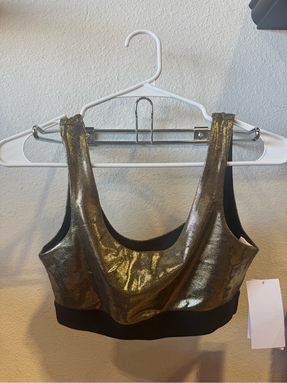 Heroine Sport- Marvel Bra in 24K (Gold/Black Metallic) Size - Small